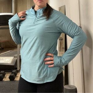 {Baleaf} Quarter Zip Athletic Pullover Long sleeve Running Top